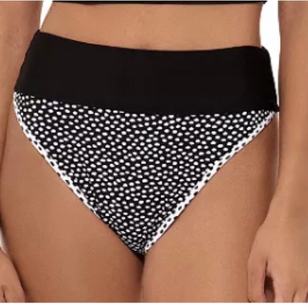 NEW Freshwater Black / White Bikini Bottom. XXL